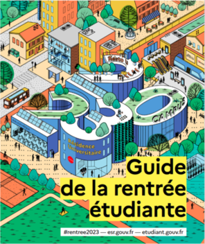 Couverture du guide de la rentrée étudiante 2023